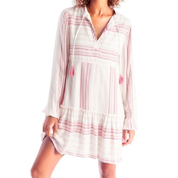 Allison Karly Pink Stripe Dress Size Small EUC - Picture 1 of 7